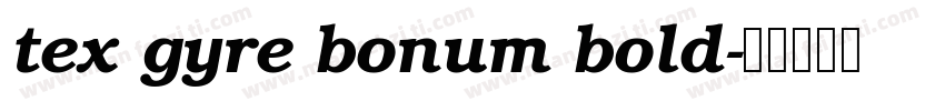 tex gyre bonum bold字体转换